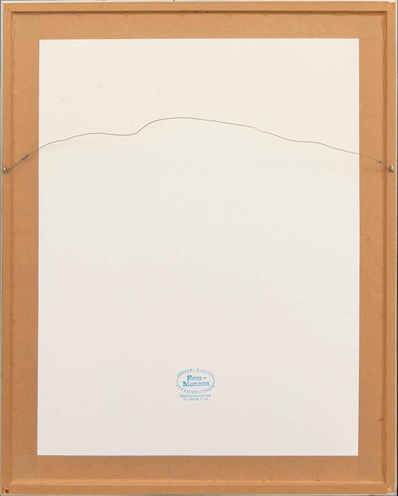 Hans Wigert, etching singed and numbered 2/15.