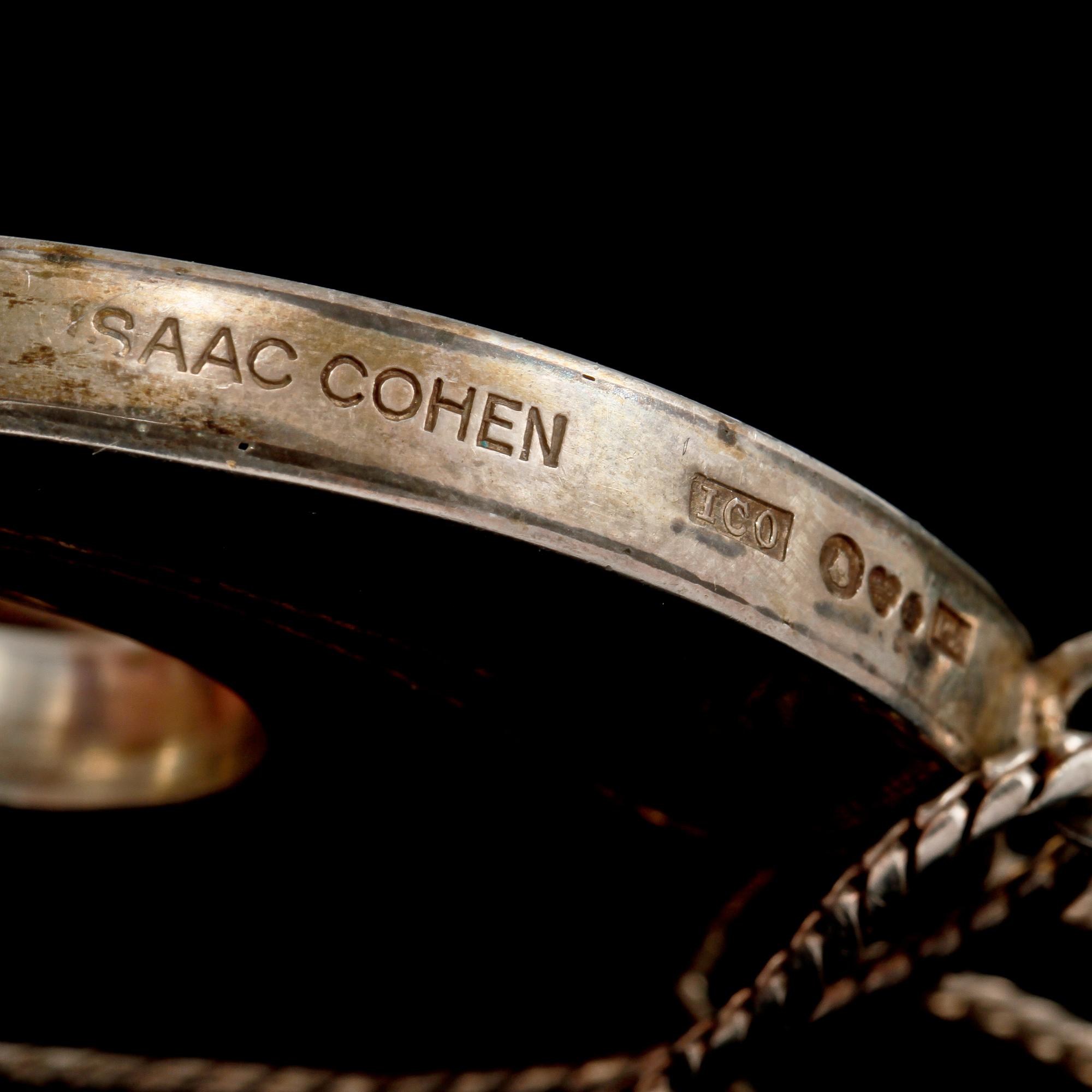HÄNGE, silver, Isaac Cohen, Stockholm, 1965. Vikt 48 g.