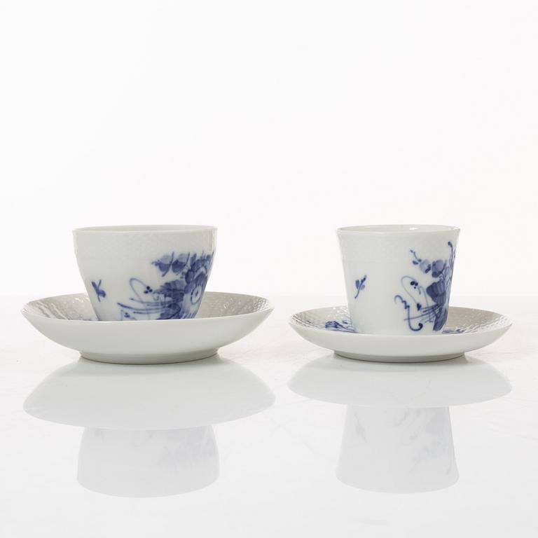 A 53-piece 'Blå Blomst' porcelain coffee service, Royal Copenhagen, Denmark.