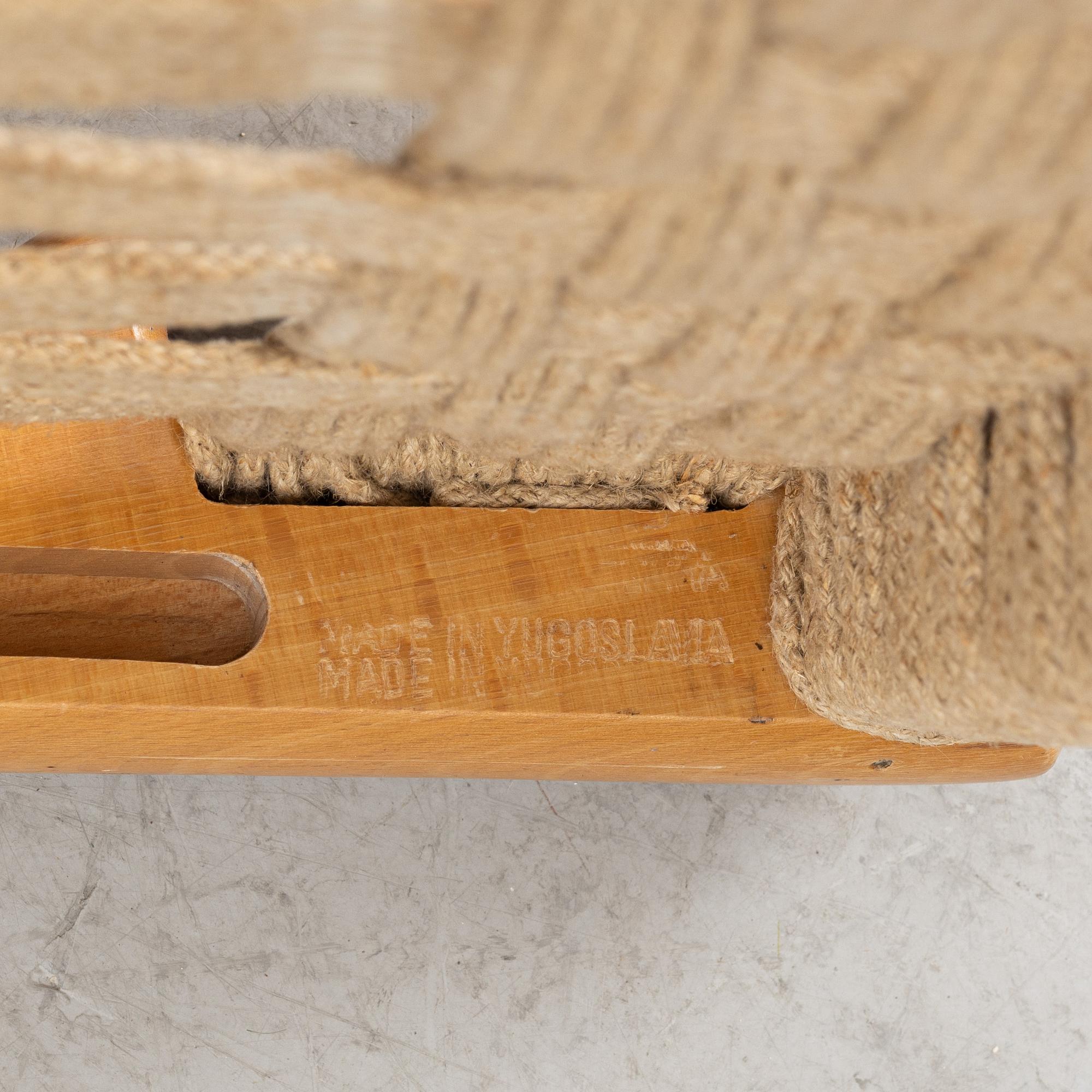 Ebert Wels, folding chairs, a pair, Yugoslavia, 1960s.