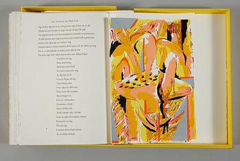 OLLE KÅKS, mapp med 15 st seriegrafier,"Guillaume Apollinaire", signerade.