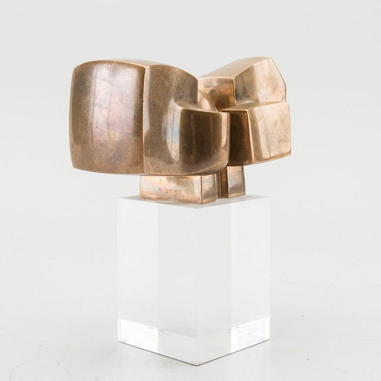 JOSÉ LUIS SANCHEZ, skulptur signerad och numrerad 1000/813 polerad brons.