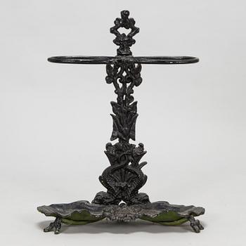 A cast iron umbrella stand, 20th Century.