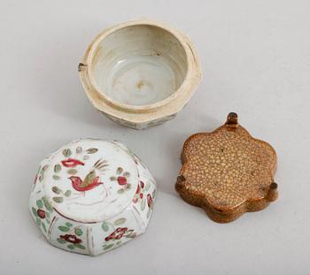 ASK OCH FAT, porslin, Kina, 1800-tal samt sent 1900-tal.