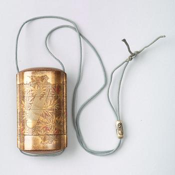 INRO, lack. Japan, Meiji (1868-1912).