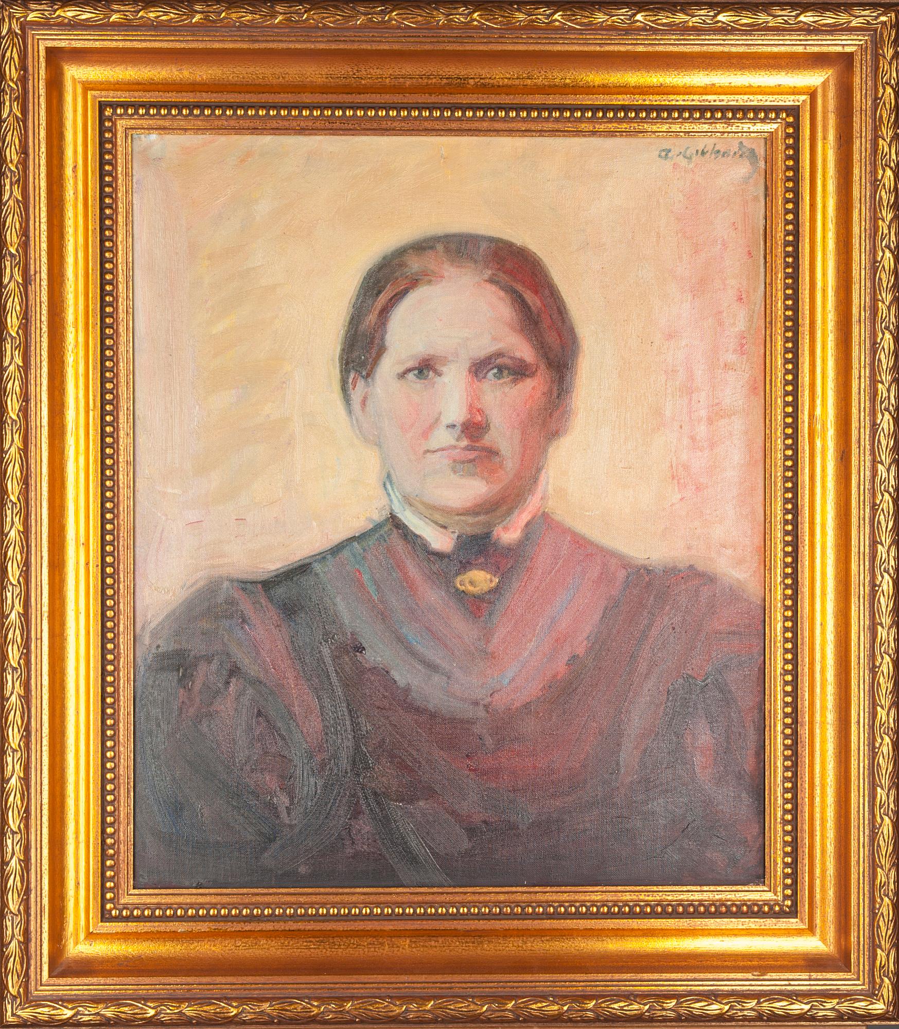 ALBERT GEBHARD, olja på duk, signerad.