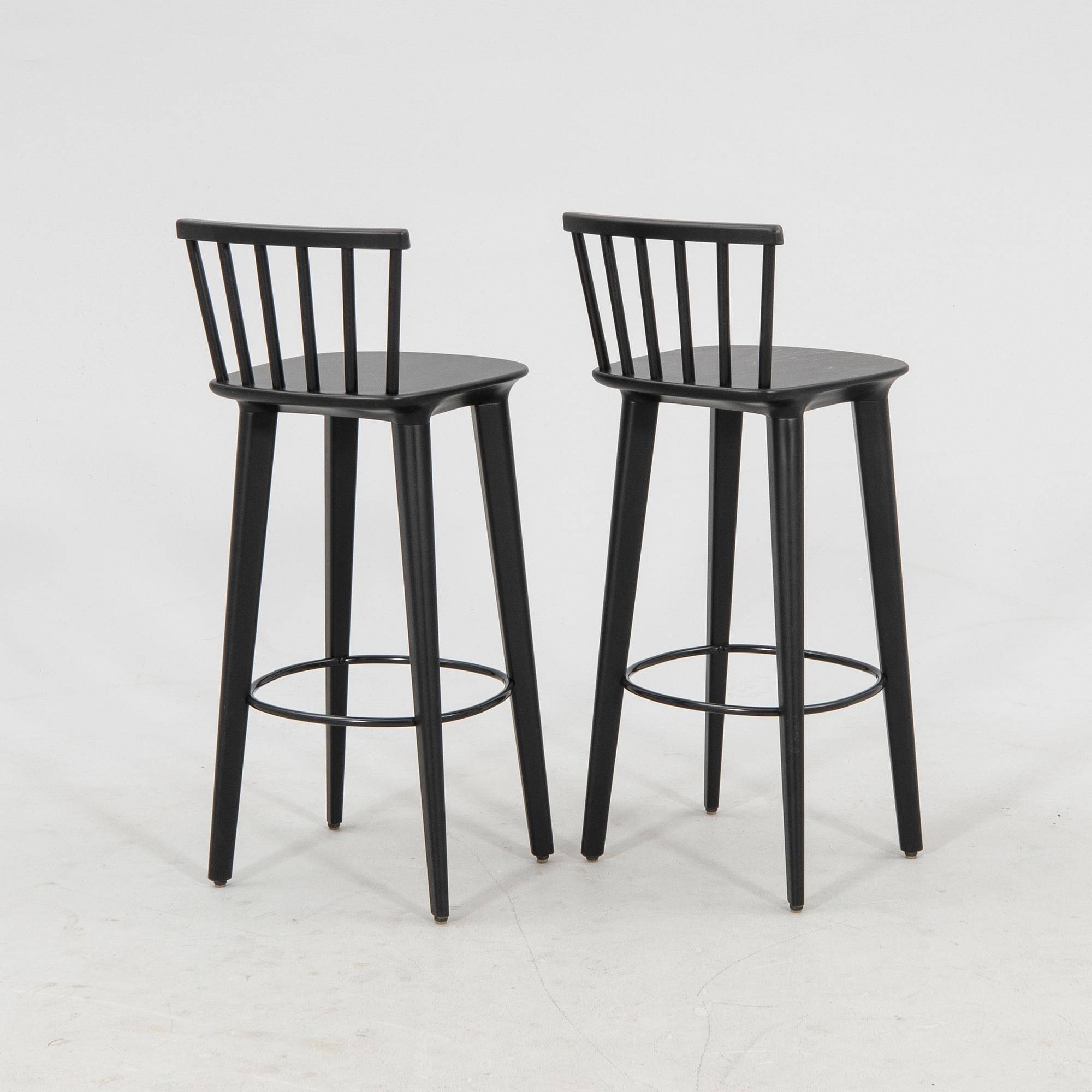 Ingrid & Olle Wingård, a pair of bar stools for Minus 10.