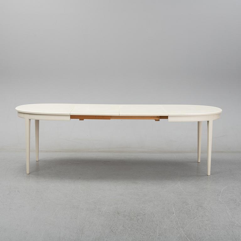 Carl Malmsten, A dining table with four chairs, Bodafors 1960's.