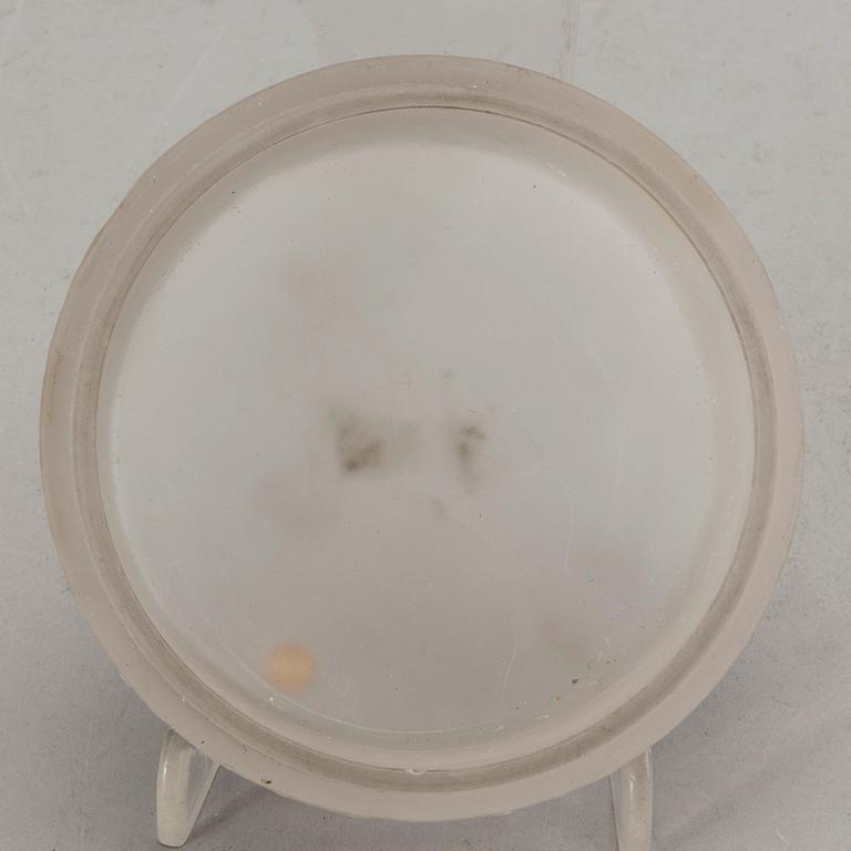 Powder box possibly R Lalique 1910/20s glass.