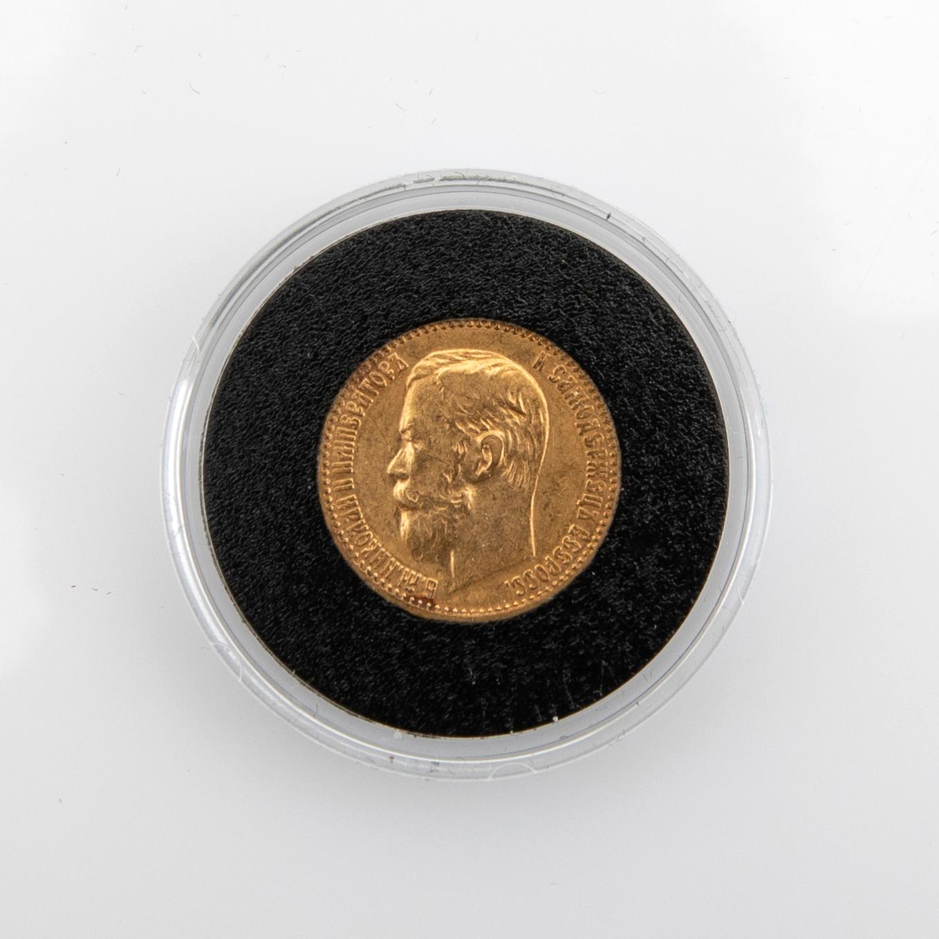 Guldmynt, Ryssland, Nikolaj II, 5 rubel 1900..