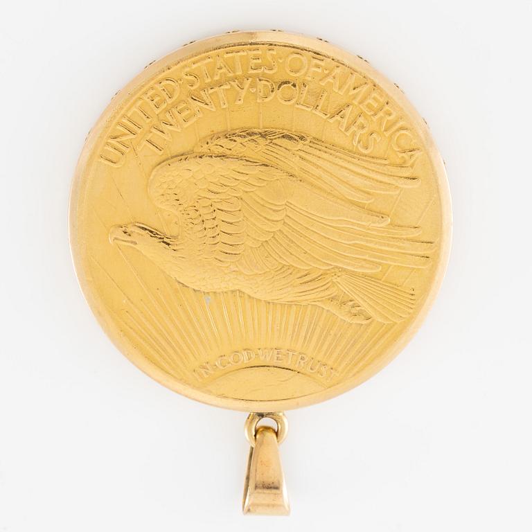 Nivada, pocket watch, "Coin Watch", "Twenty Dollars", 34.5 mm.