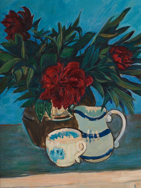 Axel Nilsson, Still Life with Red Peonies.