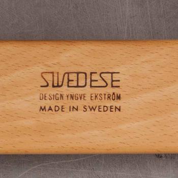 FÅTÖLJ, ett par. "Contino", Yngve Ekström, Swedese, 1900-talets andra hälft.