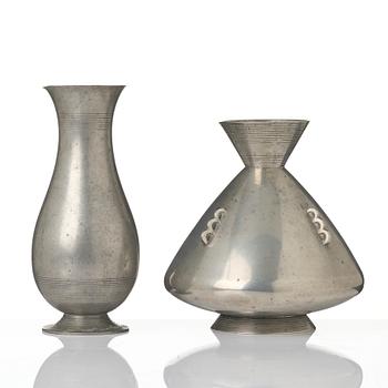 Sylvia Stave, a set of two vases, C.G. Hallberg, Stockholm, 1931-33.