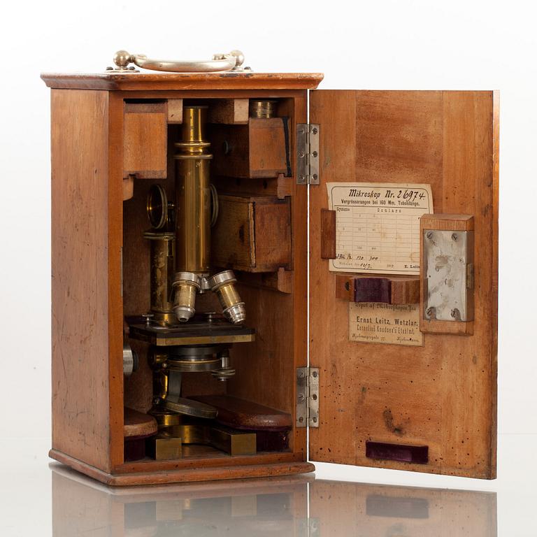 MICROSKÅP, Ersnt Leitz, Wetzlar. 1900-talets första hälft.