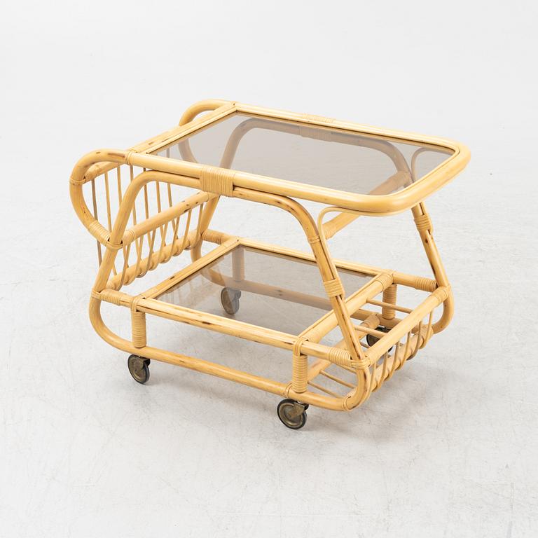 A bamboo serving trolley, second half of the 20th century.
