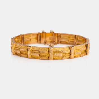 Björn Weckström, "Cascade", a 14K gold bracelet. Lapponia 1987.