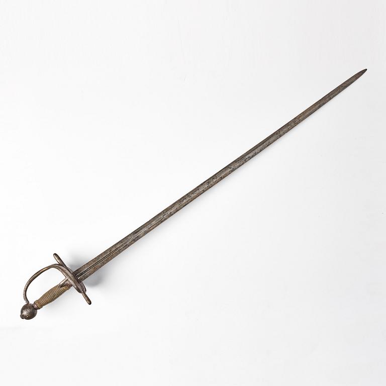 A Swedish cavalry troopers sword from around the year 1700.