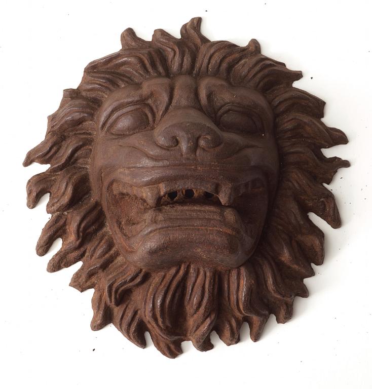 An Anna Petrus cast iron wall sculpture, Näfveqvarn, Sweden ca 1927, Swedish Grace.