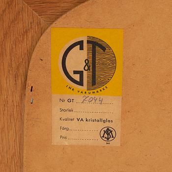 ÅKE FRIBYTER, spegel, Glas & Trä, Hovmantorp, svensk möbelindustri. 1950-60-tal.