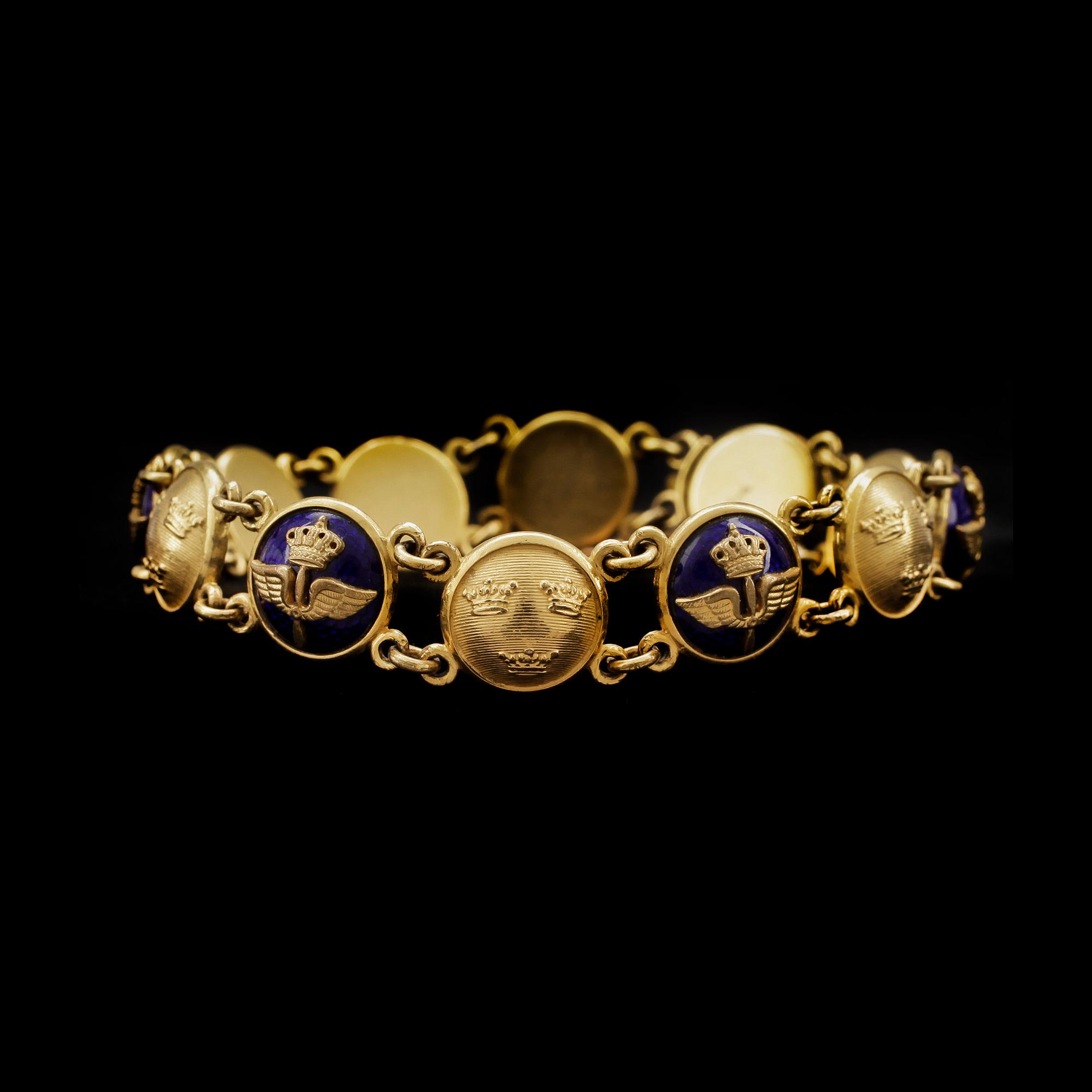 ARMBAND, gulmetall, 1900-tal.