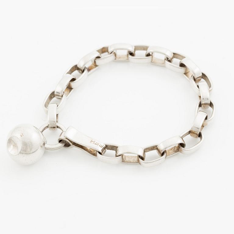 Sven-Erik Högberg, bracelet with charm, silver, Gothenburg 1965.