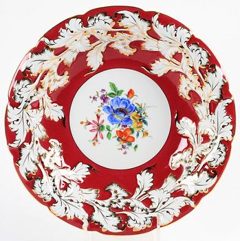 SKÅLFAT, porslin, rokokostil, Meissen, 1900-tal.