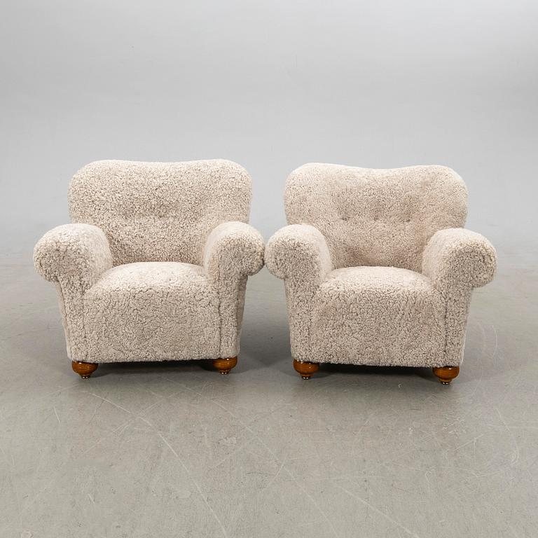 Armchairs, a pair, Swedish Modern, 1940s.