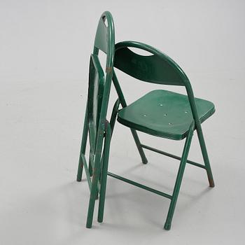 FÄLLSTOLAR, 6 st, Industri, 1900-talets mitt.