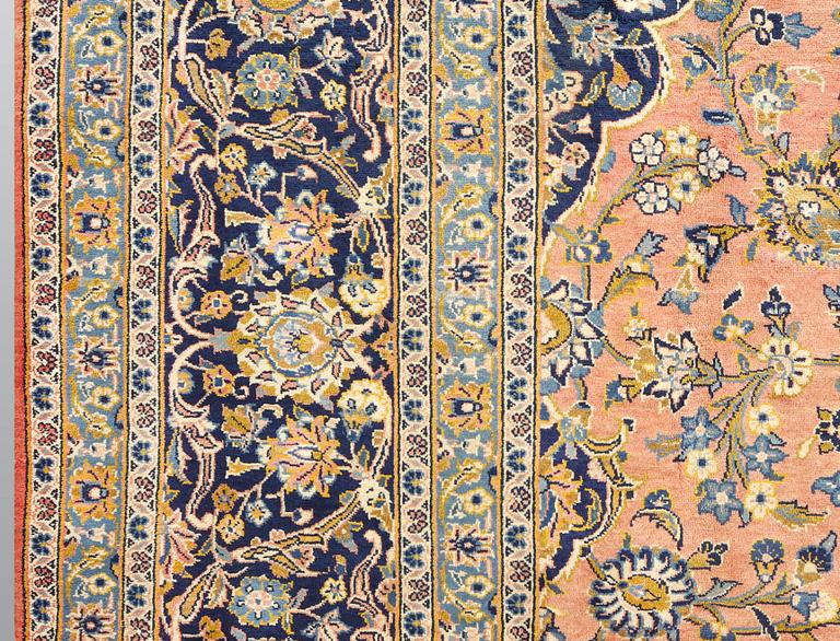 A Keshan older carpet, 430 x 305 cm.