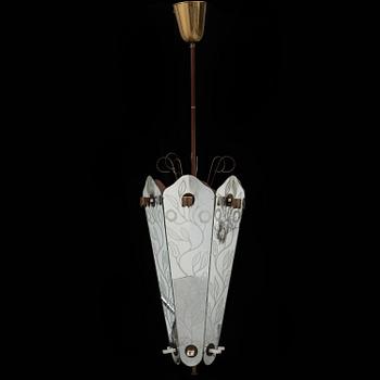 A Swedish Modern ceiling lamp, 1930-40's.