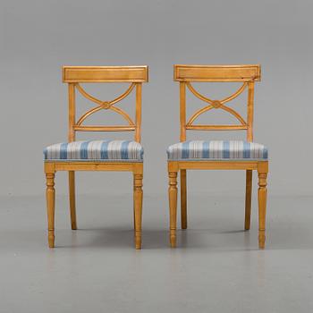 A set of 12 Gustavian style chairs, mid 20th century.