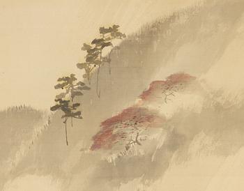 Unidentified artist, ink on silk, Japan, 20th century.