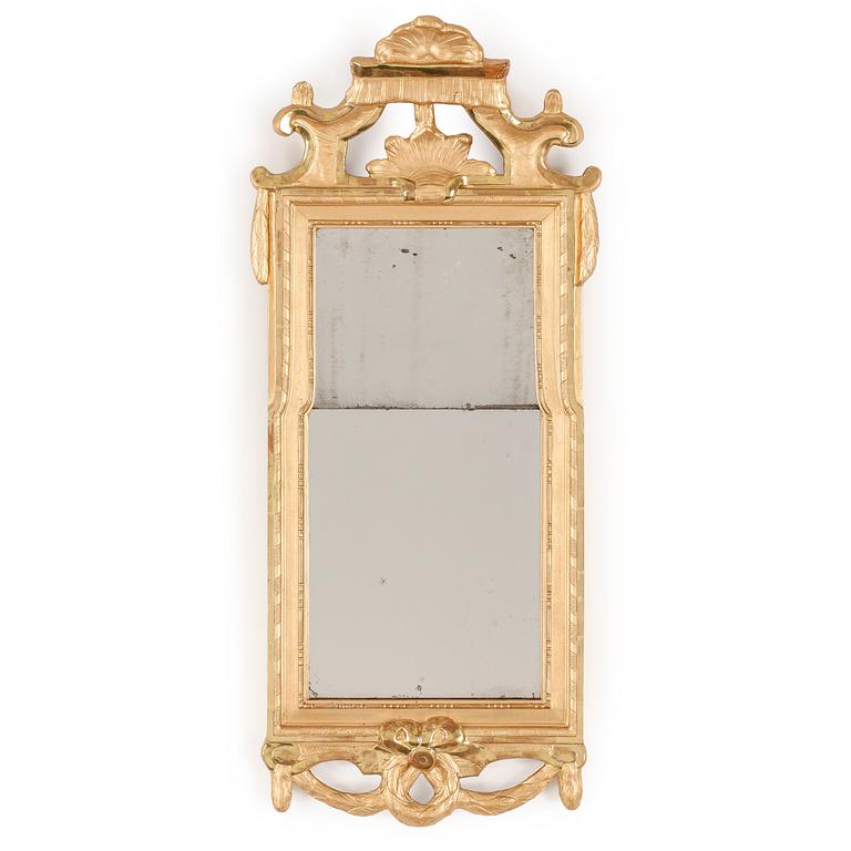 SPEGEL, gustaviansk, Per Westin, (bildhuggare och spegelmakare i Stockholm från 1776). troligen 1778.