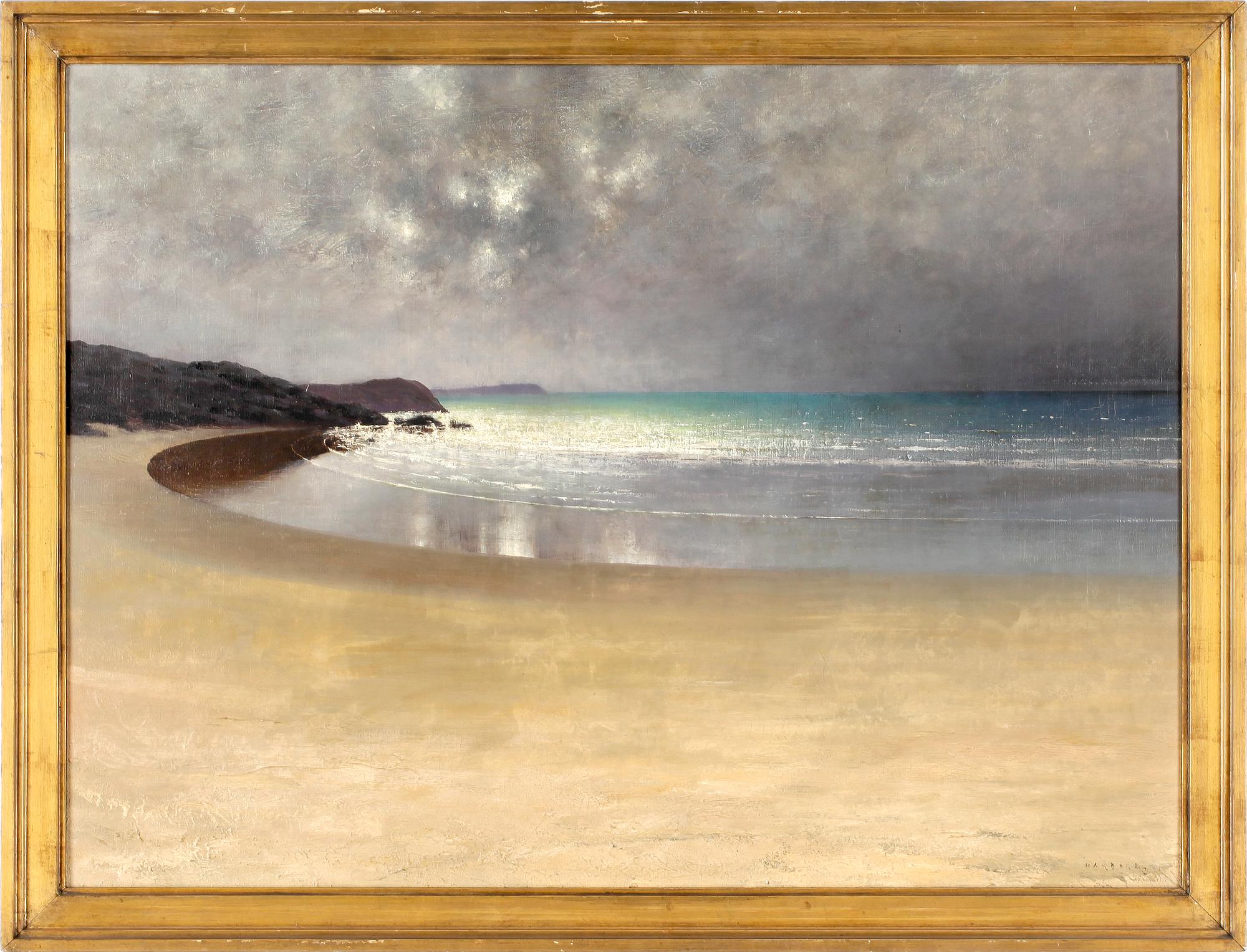 AUGUST HAGBORG, olja på duk, signerad.