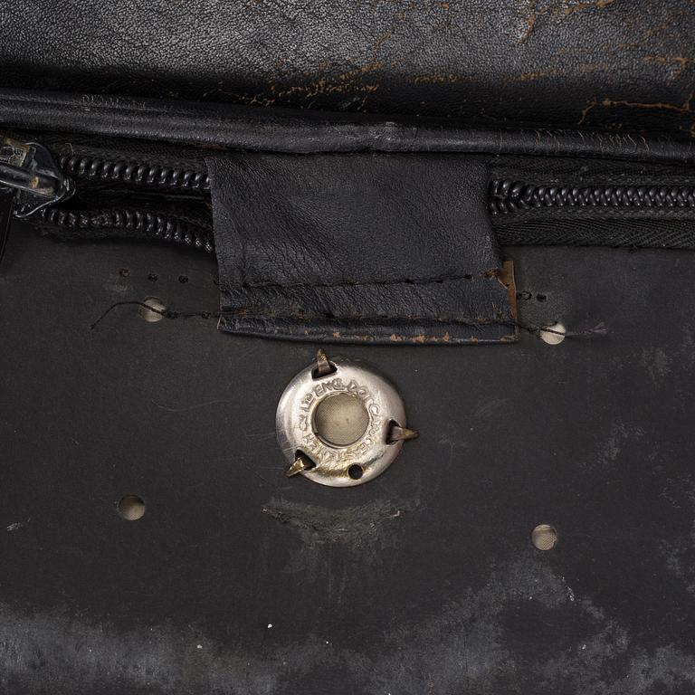 An easy chair and ottoman by Charles & Ray Eames, Herman Miller, USA, produced with licence by Hille, London.