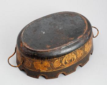 GLASSKÖLJARE, plåt, 1800-tal.