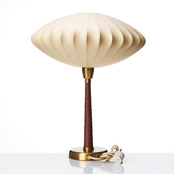 Hans Bergström, a pair of table lamps, model "701", ateljé Lyktan, Sweden, 1950s.