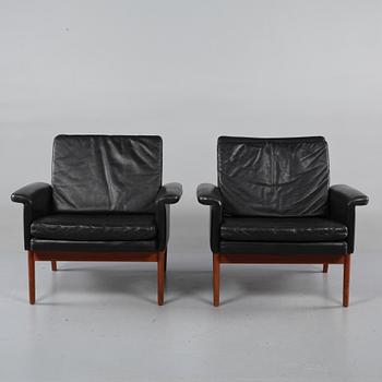 FÅTÖLJER, ett par, France & Son, Danmark, 1960-tal.