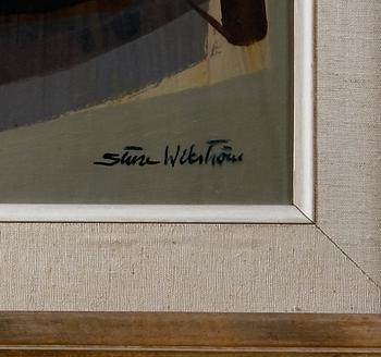 WIKSTRÖM, STURE. Olja på pannå, sign.