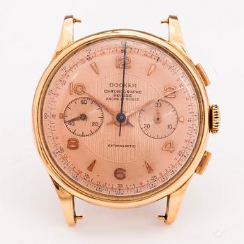 DOCKER, rannekello, Chronographe Suisse, 18K kultaa,