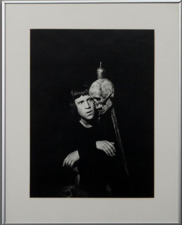 FOTOGRAFI, föreställande Vladimir Vysotsky (1938-1980) Ryssland.