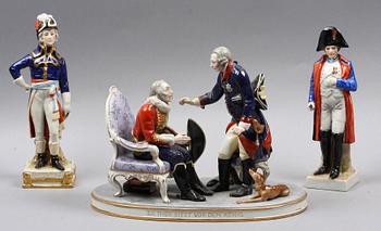 PARTI FIGURINER, 3 st, porslin.