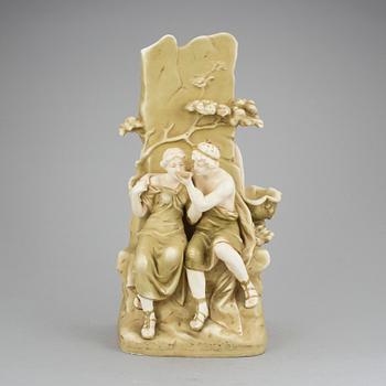 VAS, flintgods, möjligen Royal Dux, omkring 1900.