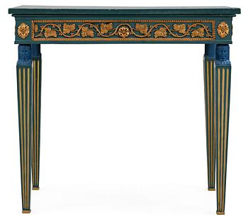 573. A late Gustavian circa 1800 console table in the manner of P. Ljung.