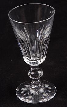 GLASSERVIS, 30 delar, glas. 1900-tal.