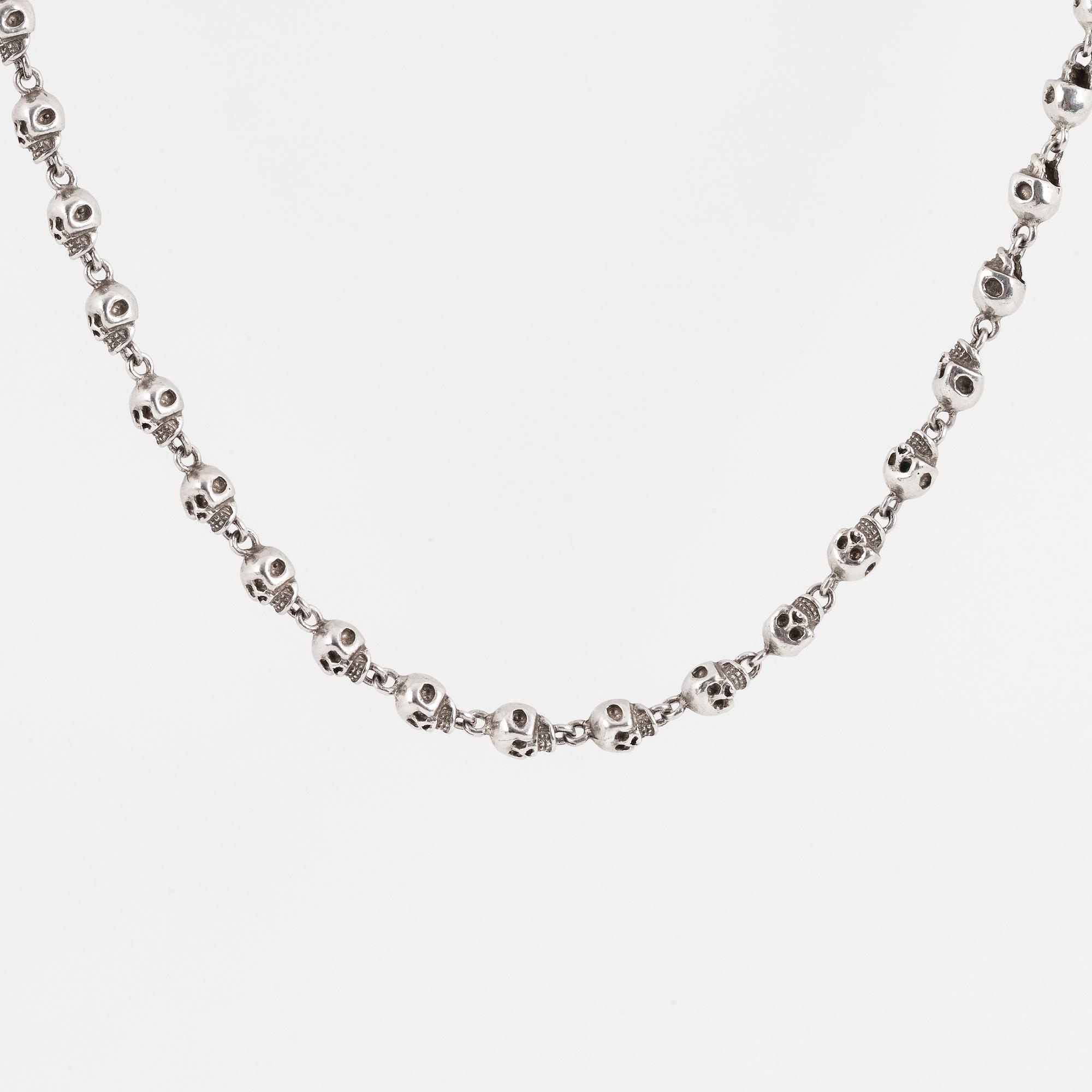 Bracelet and necklace, sterling silver, Jade Jagger, Garrard & co.