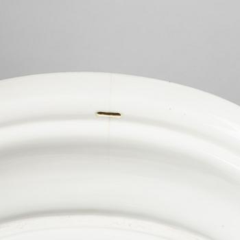 Terrin / ragufat med lock, porslin, Royal Copenhagen, "Musselmalet", 1800-tal.