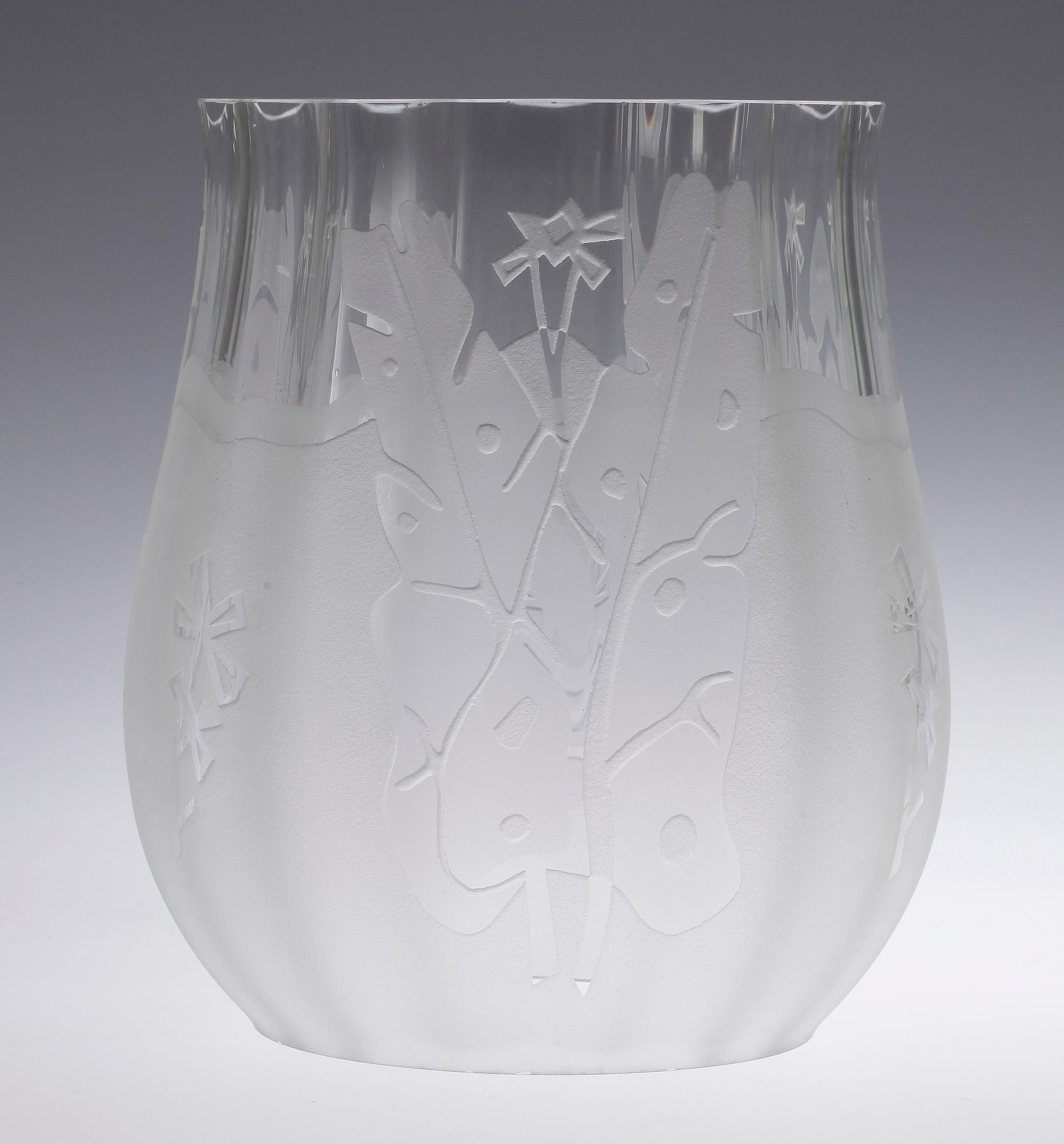 GLASKUPA, Glössner, 1900-tal sign. Glössner, AJ.-MER.