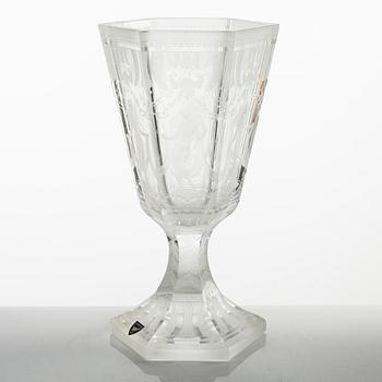 Simon Gate, a 'Sex Gracer' glass goblet, Orrefors.